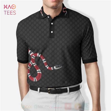 gucci shirt snake|gucci snake and bee polo.